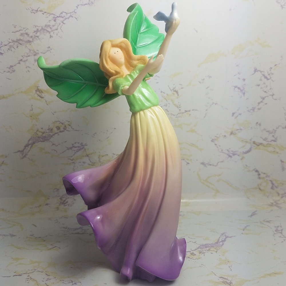 SOLD ROSEY Fairy girl with song bird